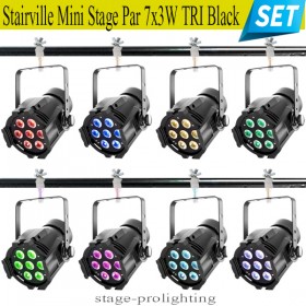 Stairville Mini Stage Par 7x3W TRI Black SET
